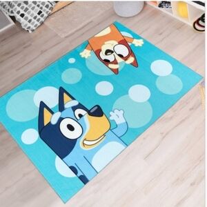 4' x 5' 10"/ Washable Area Rug for Bedroom Bluey Area Rug, Bubble